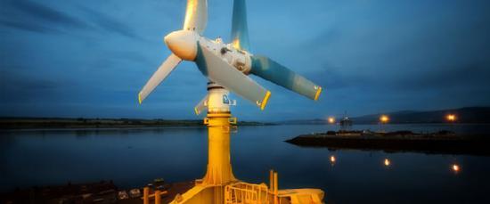 Photograph of World's Largest Tidal Turbine In North Of Scotland