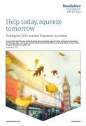 Thumbnail for article : Help Today, Squeeze Tomorrow - Putting The 2022 Autumn Statement In Context