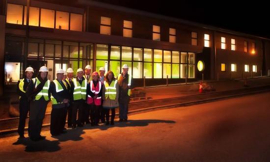 Photograph of HIE Board Checks Out Wick's New Community Centre