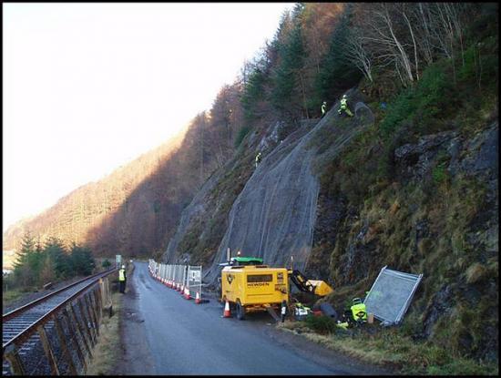 Photograph of Public Meeting At Lochcarron Hears about Rockfall Solutions