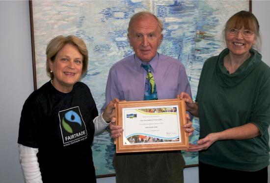 Photograph of Highlands Awarded Fairtrade Zone Status
