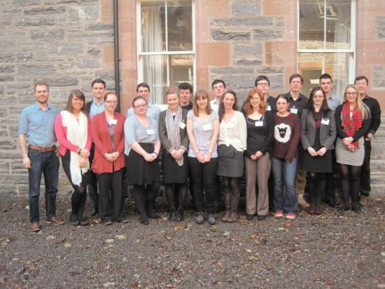 Photograph of Graduates attend first ScotGrad skills course