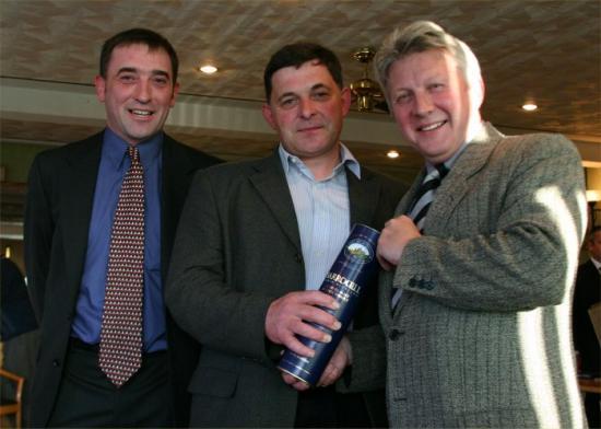 Photograph of Whisky winner at Mey Selections AGM